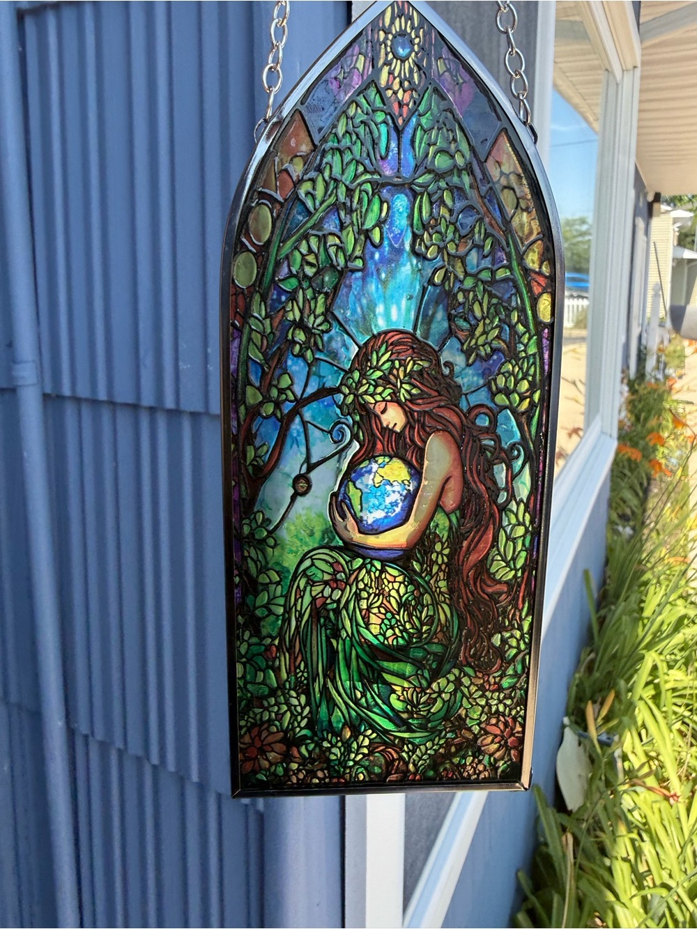 Stained Glass Earth Mother